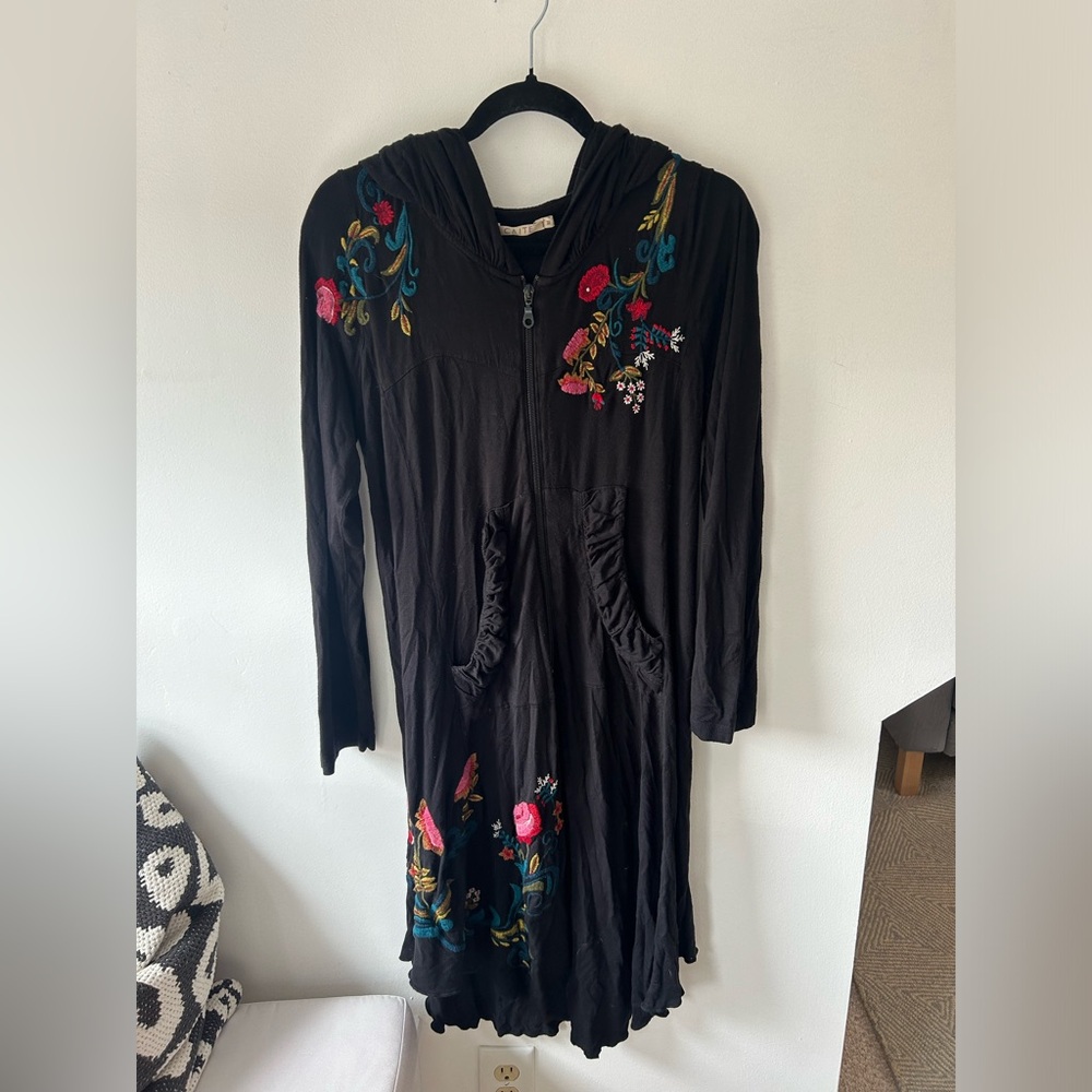 Caite Zip Up Hoodie Dress